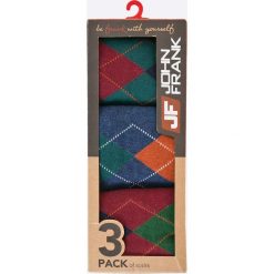 Skarpetki męskie: John Frank – Skarpety (3-pack)