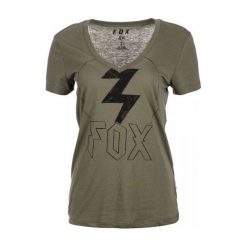 FOX T-Shirt Damski Repented M Khaki. Brązowe t-shirty damskie marki FOX, m, z nadrukiem. W wyprzedaży za 89,00 zł.
