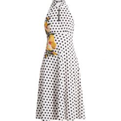 Sukienki hiszpanki: Karen Millen FLORAL EMBROIDERED ON POLKA DOT COLLECTION Sukienka letnia multicolour