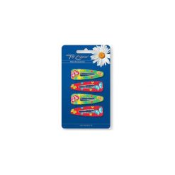 TOP CHOICE Spinka "PYK" Motyl Glitter zielone i czerwone 4szt 6523170. Czerwone ozdoby do włosów TOP CHOICE. Za 4,69 zł.