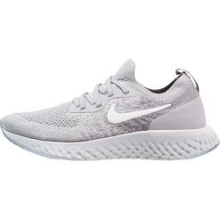Nike Performance EPIC REACT FLYKNIT Obuwie do biegania treningowe wolf grey/white. Szare buty do biegania damskie Nike Performance, z materiału. Za 549,00 zł.