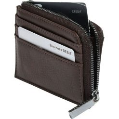 Etui na dokumenty Stackers zasuwane brązowe. Pomarańczowe etui męskie Stackers, ze skóry ekologicznej. Za 106,00 zł.