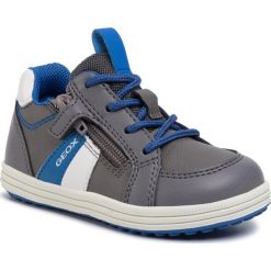 Sneakersy GEOX - J Elvis A J02A4A 000BU C9AK4 M Anthracite/Royal. Szare trampki chłopięce Geox, bez wzorów, ze skóry ekologicznej, na sznurówki. Za 199,00 zł.