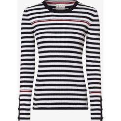 Tommy Hilfiger - Sweter damski, niebieski. Niebieskie swetry damskie TOMMY HILFIGER, xl, w paski, eleganckie, bez rękawów, bez kaptura. Za 649,95 zł.