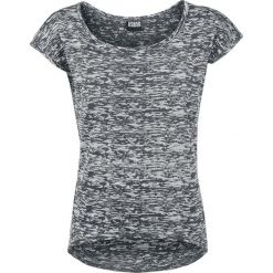Bluzki asymetryczne: Urban Classics Ladies Burnout Tee Koszulka damska czarny
