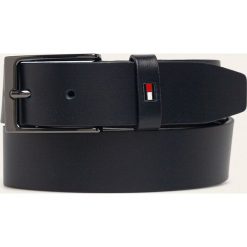 Tommy Hilfiger - Pasek skórzany. Niebieskie paski męskie TOMMY HILFIGER, w paski, ze skóry. Za 169,90 zł.