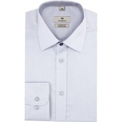 Koszula wincode 2621 długi rękaw custom fit niebieski. Niebieskie koszule męskie marki Recman, m, bez wzorów, bez kołnierzyka, z długim rękawem. Za 169,00 zł.