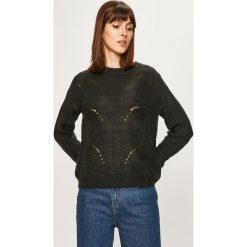 Jacqueline de Yong - Sweter. Pomarańczowe swetry damskie Jacqueline de Yong, s, bez wzorów, z dzianiny, bez rękawów, bez kaptura. W wyprzedaży za 49,90 zł.