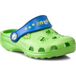 Klapki COQUI - Little Frog COQUI 8701 Lime/Royal Green. Zielone klapki damskie marki Coqui, z tworzywa sztucznego. Za 39,99 zł.