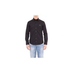 Koszule z długim rękawem Msgm 2340ME04Z174518. Czarne koszule męskie MSGM, m, bez wzorów, bez kołnierzyka, z długim rękawem. Za 487,56 zł.