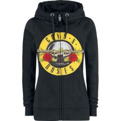 Guns N' Roses Distressed Bullet Bluza z kapturem rozpinana damska czarny. Czarne bluzy rozpinane damskie marki Guns N' Roses, s, z kapturem. Za 224,90 zł.