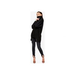 SWETER KHAKI. Czarne swetry damskie Lucas brondel, bez wzorów, bez rękawów, bez kaptura. Za 189,00 zł.