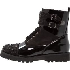 Botki damskie lity: Laura Biagiotti Botki sznurowane black