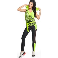 BLUZKA TRIBAL LIME. Zielone bluzki sportowe damskie FJ!, m, bez wzorów, z elastanu, z kapturem, bez rękawów, z kapturem. Za 149,00 zł.