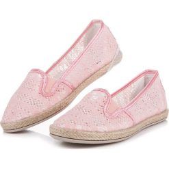 Espadryle damskie: Koronkowe espadryle slip on MICHELLE