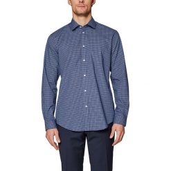 Koszula - Slim fit - w kolorze niebieskim. Niebieskie koszule męskie Esprit Man, m, w kratkę, z bawełny, z klasycznym kołnierzykiem, bez rękawów. W wyprzedaży za 79,95 zł.