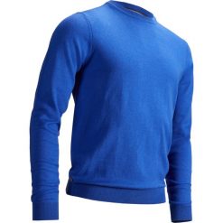 Koszulka polo do golfa męska. Niebieskie koszulki męskie INESIS, m, bez wzorów, z bawełny, z golfem, bez rękawów. Za 59,99 zł.