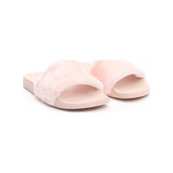 Różowe Klapki Rabbit Burrow. Czerwone klapki dziewczęce marki Born2be, z materiału. Za 49,99 zł.