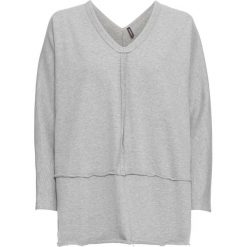 Bluza dresowa bonprix jasnoszary melanż. Szare bluzy damskie bonprix, melanż, z dresówki. Za 99,99 zł.