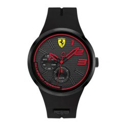 Zegarek "0830394-FXX" w kolorze czarnym. Czarne, analogowe zegarki męskie Lacoste, sztuczne. W wyprzedaży za 619,95 zł.