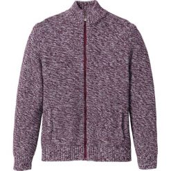 Kardigany męskie: Sweter rozpinany Regular Fit bonprix czerwony klonowy melanż