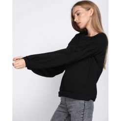 Czarna Bluza I Feel You. Czarne bluzy damskie marki Born2be, s, bez wzorów, bez rękawów, bez kaptura. Za 49,99 zł.