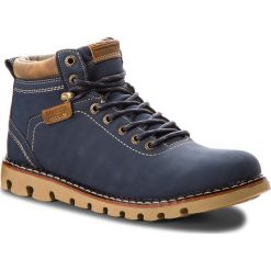 Trapery LANETTI - MP07-16777-01 Navy. Niebieskie buty zimowe męskie marki Lanetti, ze skóry ekologicznej. Za 139,99 zł.
