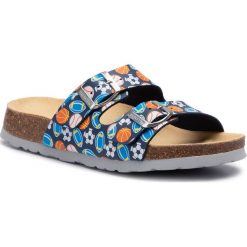 Klapki SUPERFIT - 5-00111-81 D Blau. Niebieskie sandały chłopięce Superfit, ze skóry ekologicznej, bez zapięcia. Za 129,00 zł.