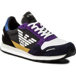 Sneakersy EMPORIO ARMANI - X4X215 XL200 A007 Navy Multicolor. Czarne sneakersy męskie Emporio Armani, bez zapięcia. W wyprzedaży za 429,00 zł.