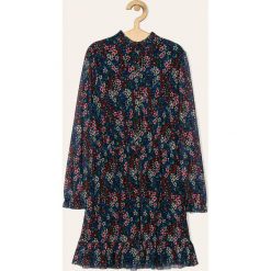 Tommy Hilfiger - Sukienka dziecięca 140-176 cm. Czarne sukienki dziewczęce TOMMY HILFIGER, bez wzorów, z elastanu, casualowe, z długim rękawem, długie, mini, rozkloszowane. W wyprzedaży za 329,90 zł.