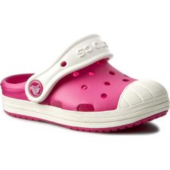 Klapki CROCS - Bump It Clog K 202282 Candy Pink/Oyster. Różowe sandały dziewczęce Crocs, z tworzywa sztucznego, bez zapięcia. W wyprzedaży za 89,00 zł.