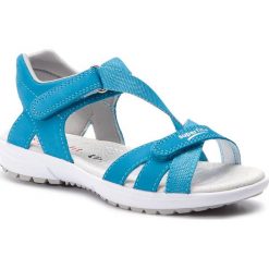 Sandały SUPERFIT - 4-09203-80 S Blau. Niebieskie sandały dziewczęce Superfit, ze skóry, bez zapięcia. Za 299,00 zł.
