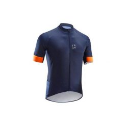 Koszulka krótki rękaw na rower szosowy ROADCYCLING RC500 męska. Niebieskie koszulki męskie TRIBAN, xl, bez wzorów, z poliesteru, bez kołnierzyka, z krótkim rękawem, krótkie, rowerowe. W wyprzedaży za 79,99 zł.