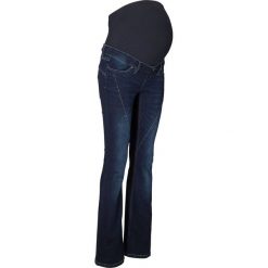 Dżinsy ciążowe "multi-stretch" BOOTCUT bonprix ciemnoniebieski. Niebieskie jeansy damskie bonprix, moda ciążowa. Za 149,99 zł.