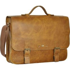 Skórzana torba/teczka na laptopa unisex Daag Woody 1 koniak. Torby męskie skórzane daag, w kratkę, z poliesteru, bez dodatków. Za 439,99 zł.