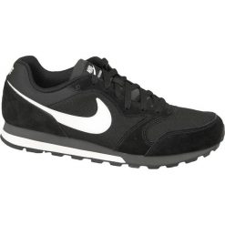 Nike MD Runner II 749794-010 44,5 Czarne. Czarne buty sportowe męskie Nike, ze skóry, bez zapięcia, nike md runner. W wyprzedaży za 219,99 zł.