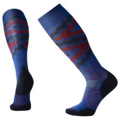 Smartwool Skarpetki Narciarskie Damskie Phd Ski Light Elite Pattern Dark Blue M. Niebieskie skarpetki damskie Smartwool, w paski, z wełny. W wyprzedaży za 65,00 zł.