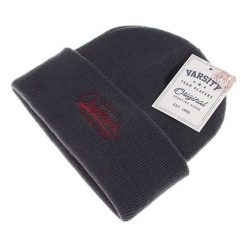 Czapka w kolorze szarym. Szare czapki zimowe męskie Camel Active, Varsity, z materiału. W wyprzedaży za 44,95 zł.