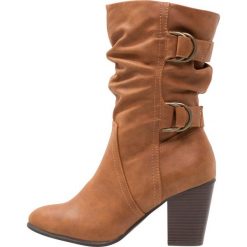 Buty zimowe damskie: Dorothy Perkins Wide Fit WIDE FIT KATHERINE Kowbojki i Buty motocyklowe tan