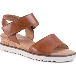 Sandały GABOR - 42.750.53 Camel. Pomarańczowe klapki damskie Gabor, bez wzorów, ze skóry, bez obcasa, na obcasie. Za 399,00 zł.