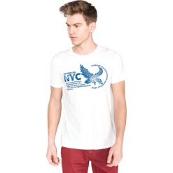 Jack & Jones Poky Koszulka Biały. Białe podkoszulki męskie s, z nadrukiem, z bawełny, krótkie. Za 88,95 zł.