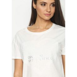 Bluzki damskie: Biały T-shirt My Eyes