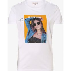 ONLY Carmakoma - T-shirt damski – Carsilence, biały. Białe t-shirty damskie Only Carmakoma, z nadrukiem, z bawełny, eleganckie, bez kołnierzyka. Za 119,95 zł.