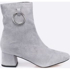 Public Desire - Botki. Szare buty zimowe damskie marki Public Desire, z materiału. W wyprzedaży za 129,90 zł.