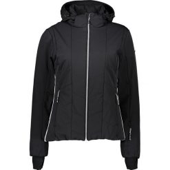 Kurtka narciarska w kolorze czarnym. Czarne kurtki sportowe damskie CMP Women, s, w paski, z tkaniny, bez kaptura, narciarskie. W wyprzedaży za 529,95 zł.