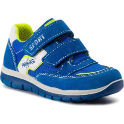 Sneakersy PRIMIGI - 3393433 M Ocea. Niebieskie trampki chłopięce Primigi, bez wzorów, ze skóry, na rzepy. W wyprzedaży za 189,00 zł.