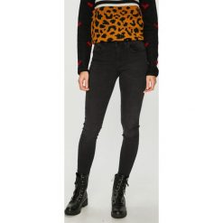 Jacqueline de Yong - Jeansy Felice. Czarne jeansy damskie skinny marki Jacqueline de Yong, z elastanu. W wyprzedaży za 99,90 zł.