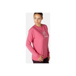 Bluza Gym & Pilates 120 damska. Różowe bluzy damskie DOMYOS, xs, bez wzorów, z elastanu, bez rękawów, bez kaptura, na jogę i pilates. Za 59,99 zł.
