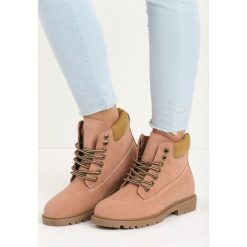 Buty zimowe damskie: Różowe Traperki Snowed In