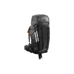Plecak trekkingowy TREK 900 70+10 l symbium męski. Szare plecaki męskie FORCLAZ, bez wzorów, z elastanu. Za 599,99 zł.